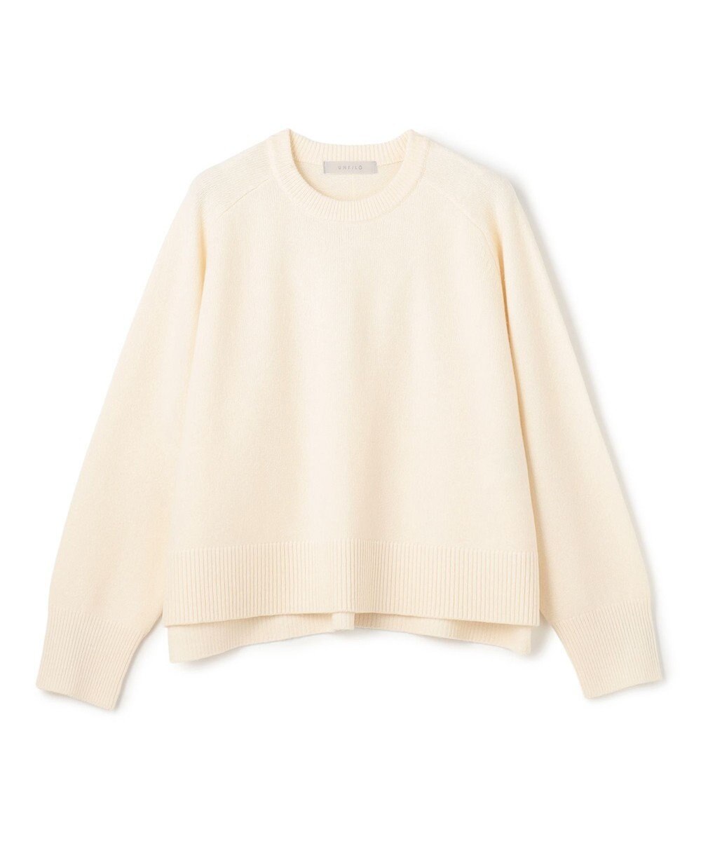 UNFILO カシミヤブレンド クルーネックニット 
