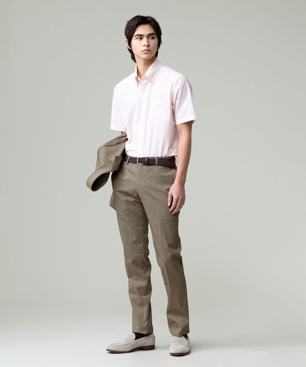 J.PRESS MEN 過酷な夏を乗り切るマストな1着！【 高通気性 / 軽量 / ノンアイロン / 撥水】【BEAT HEAT SYSTEM】半袖シャツ / B.D. 