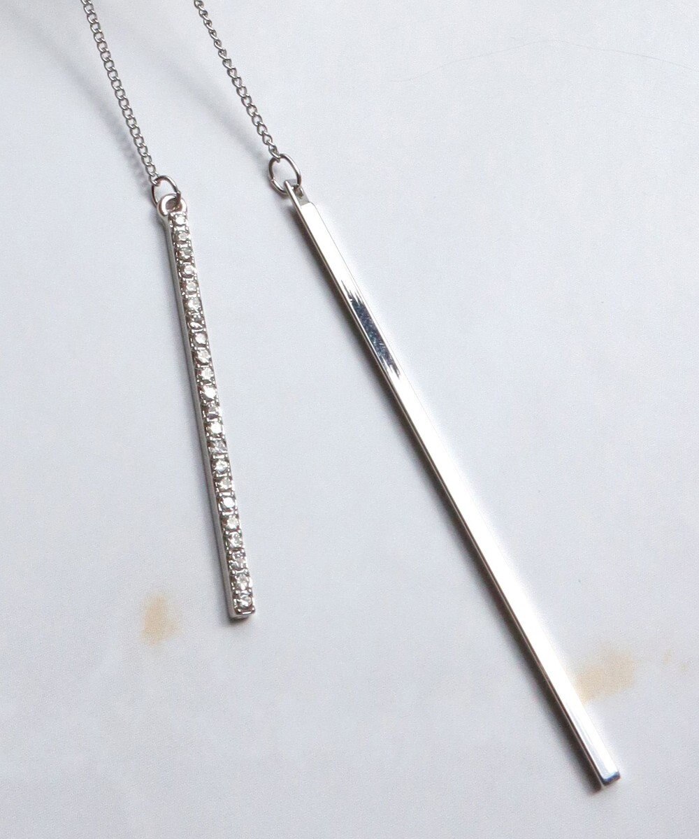 Tiaclasse 【日本製】ボール＆バー ラリエット ネックレス 