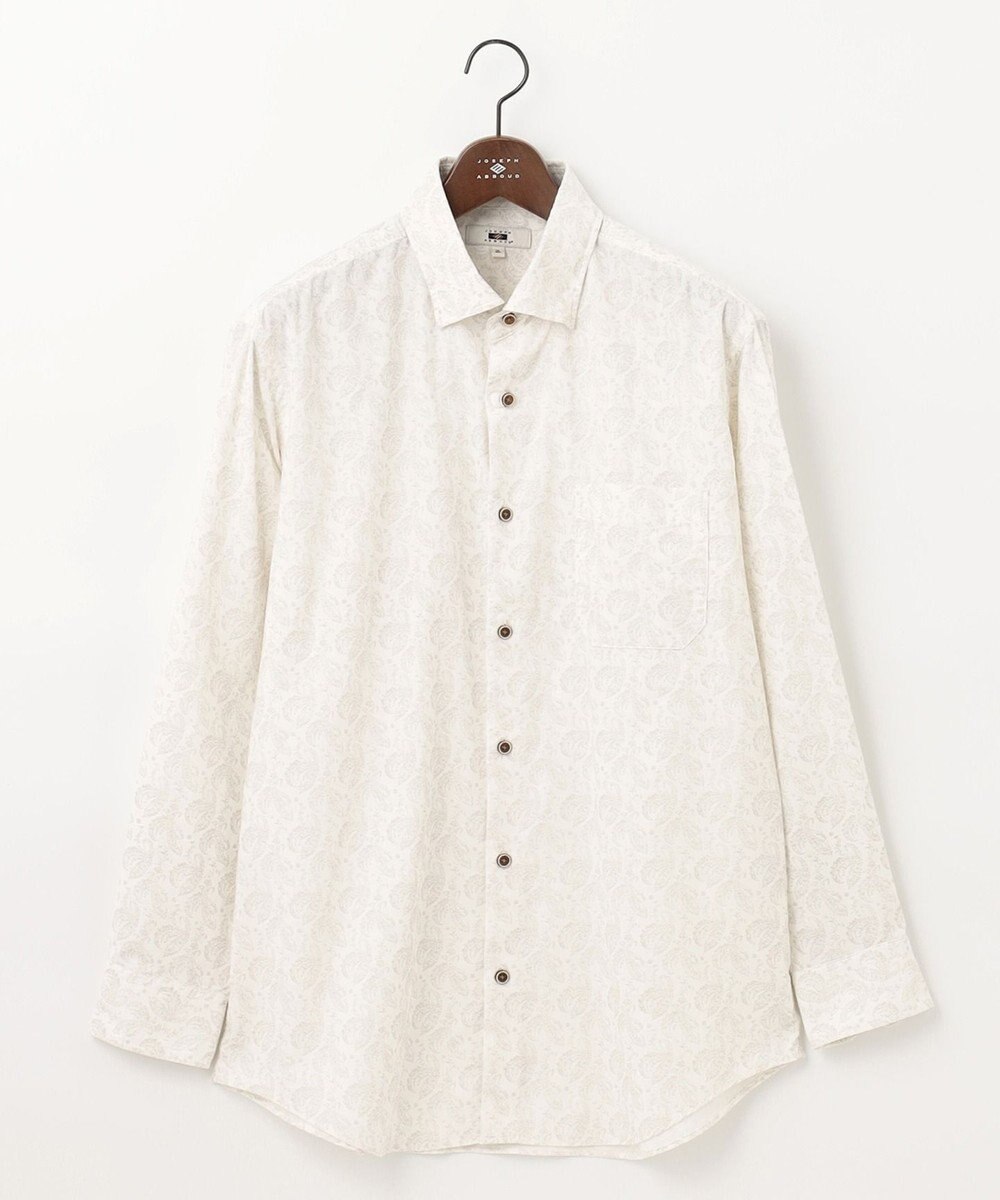 JOSEPH ABBOUD 【キングサイズ・ソフトな着心地】ペイズリー柄 コーデュロイシャツ 