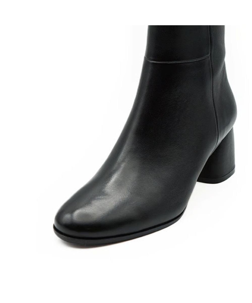 APOM 本革シープスキンサイドジップアンクルブーツ 60 