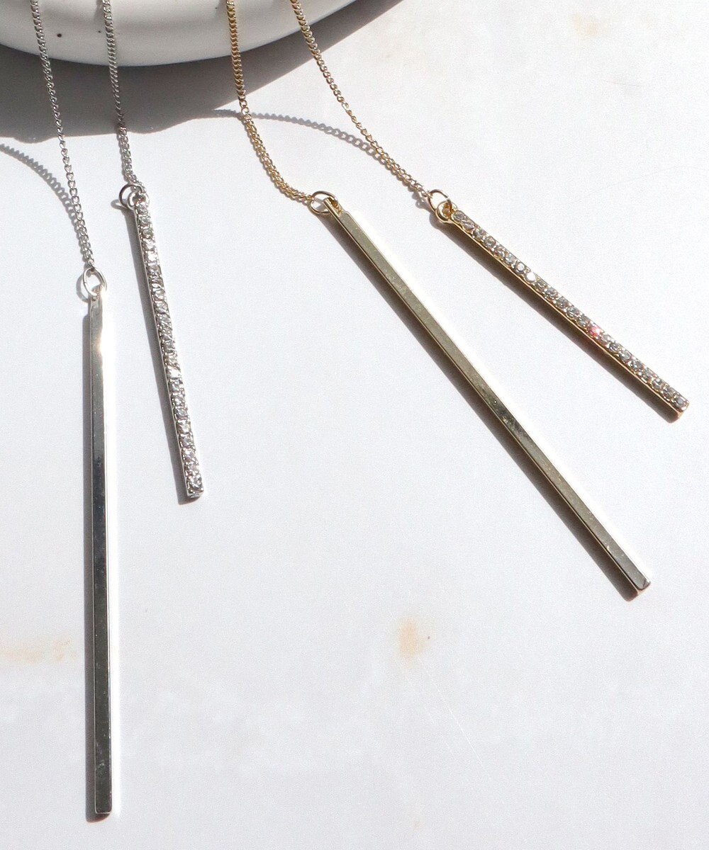 Tiaclasse 【日本製】ボール＆バー ラリエット ネックレス 