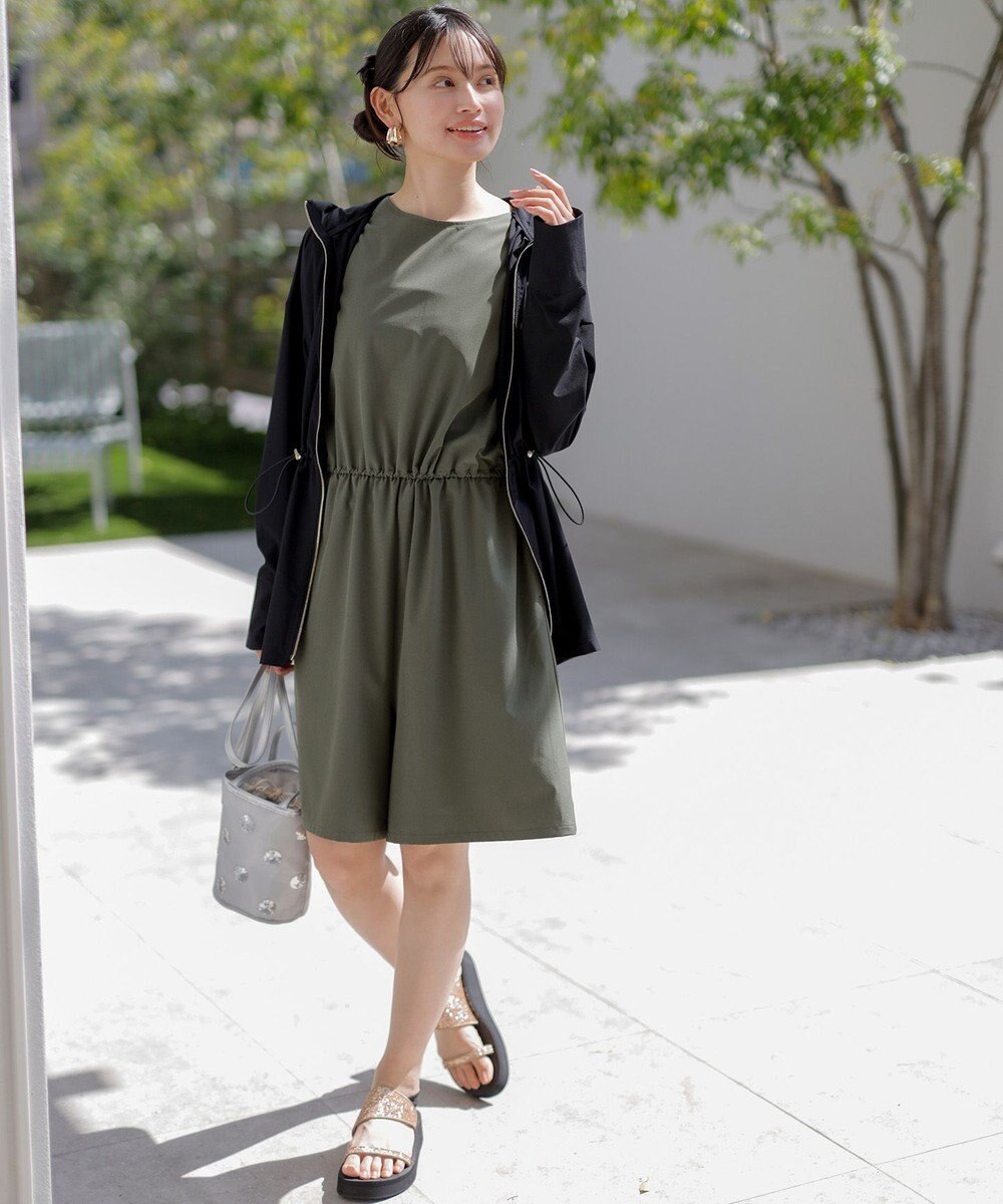 ANY SIS 【撥水・UVカット・洗える】ラッシュガードシリーズ ショートサロペット 