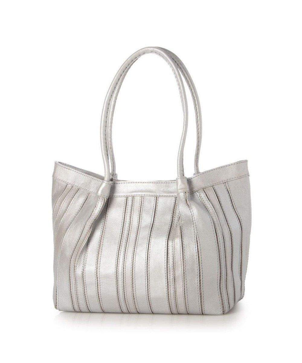 UNBILLION ピークスピーク PEAKS PEAK / ソフトレザーマルチストライプトート 