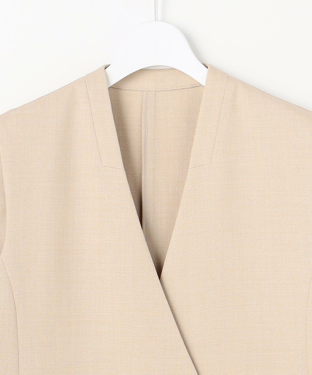 自由区 S リラックスバスケットノーカラー ジレ 