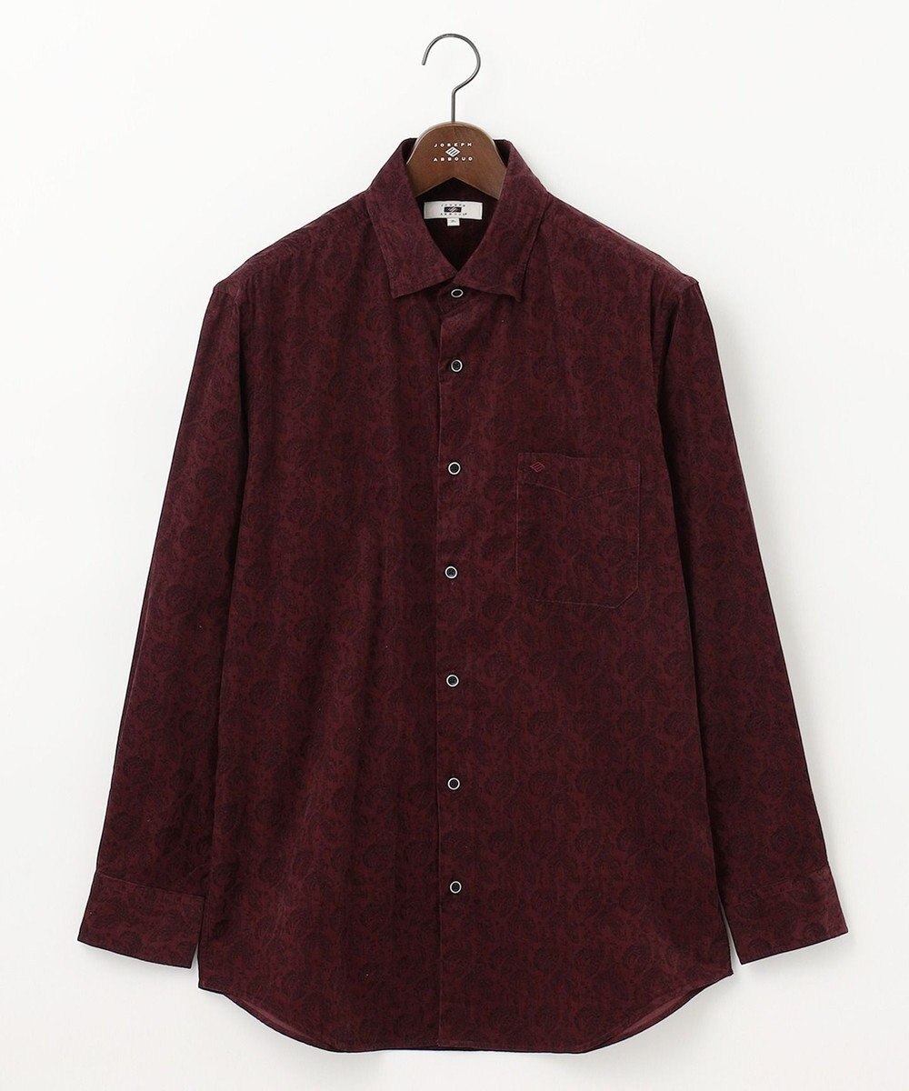 JOSEPH ABBOUD 【キングサイズ・ソフトな着心地】ペイズリー柄 コーデュロイシャツ 