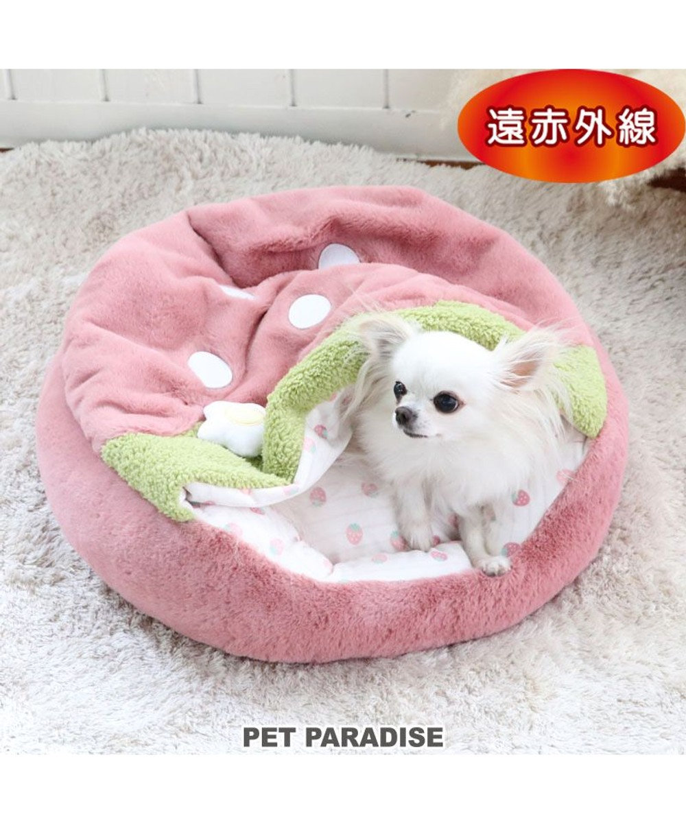 犬 ベッド 暖かい おしゃれ 寝袋 (50cm) いちご 丸型 / PET PARADISE | ファッション通販 【公式通販】オンワード・クローゼット