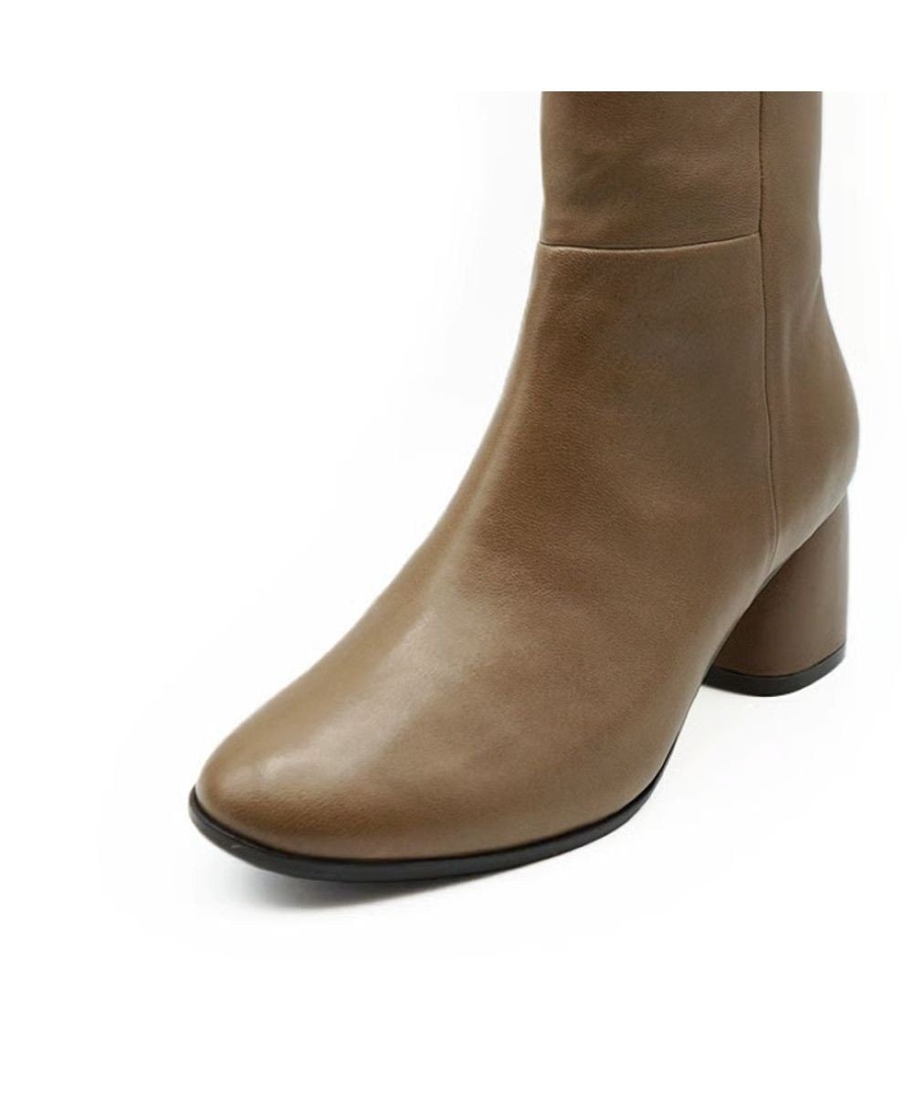 APOM 本革シープスキンサイドジップアンクルブーツ 60 