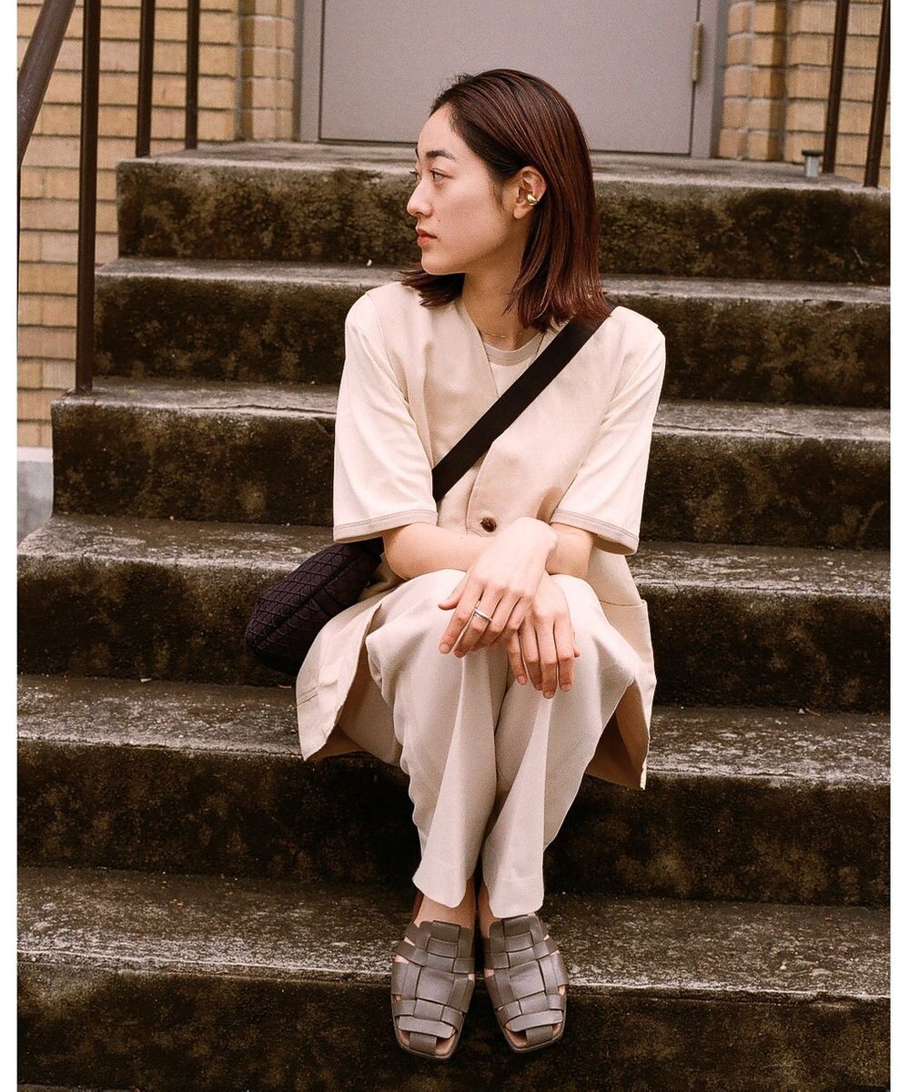 MIYABIYA LAQUOH【撥水加工】篭目柄エンボスボンディングショルダー 