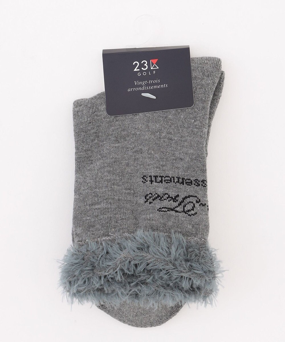 23区GOLF 【WOMEN】ふわもこボアニットソックス 18cm 