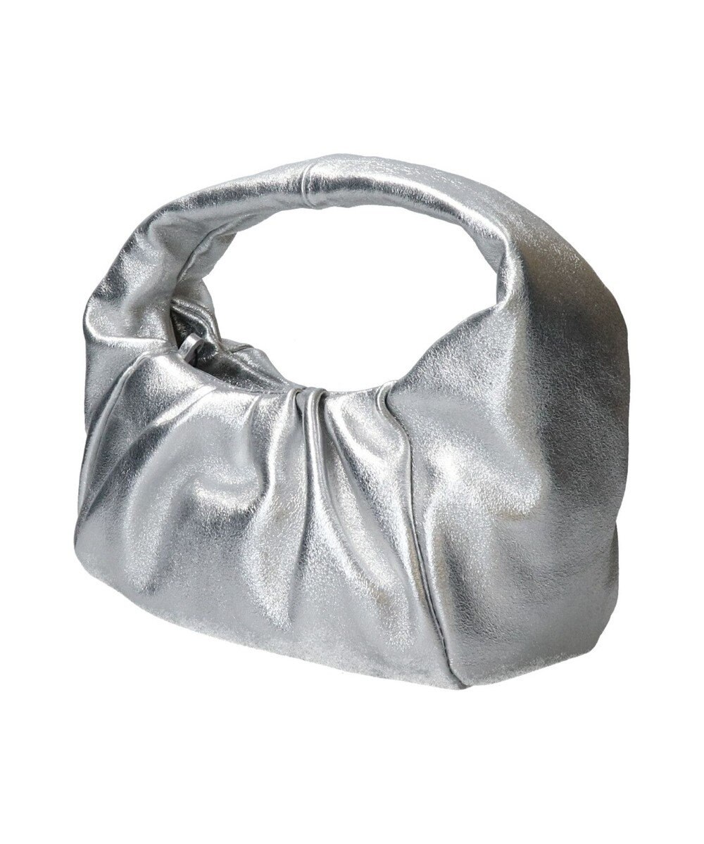 INTER-CHAUSSURES 【ANDREA CARDONE ITALI】ギャザーレザーホーボーバッグ 