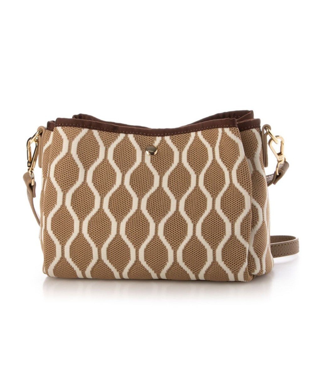 UNBILLION カシュカシュ cachecache / 柄アソートジャガード三つ口ショルダーバッグ 