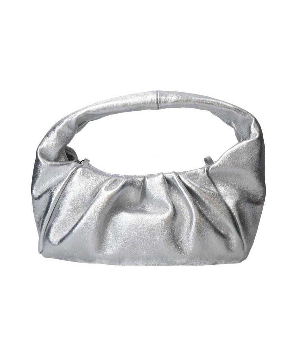 INTER-CHAUSSURES 【ANDREA CARDONE ITALI】ギャザーレザーホーボーバッグ 