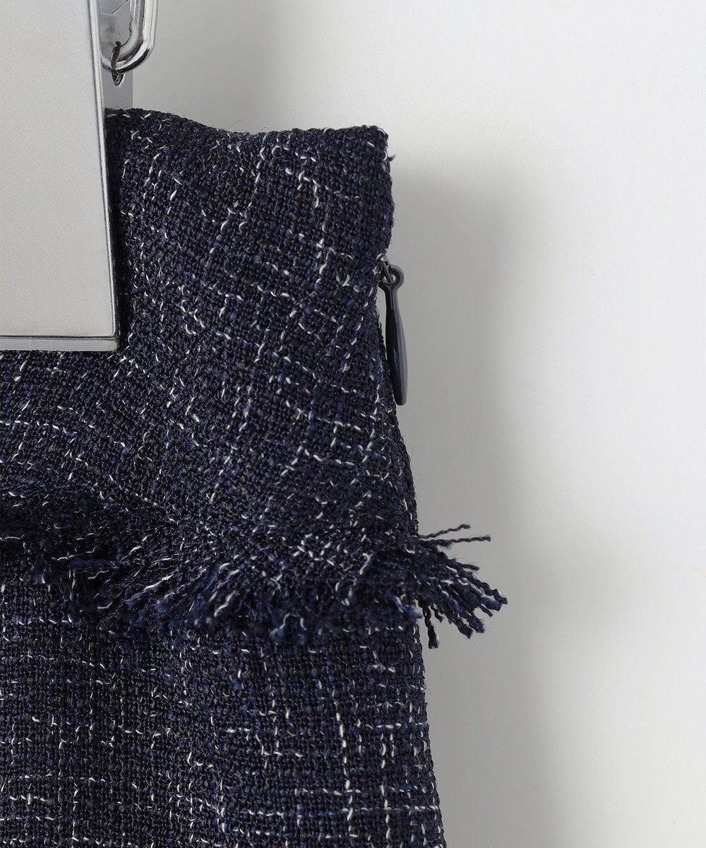 Feroux 【セットアップ対応】春ツイード フレアスカート 