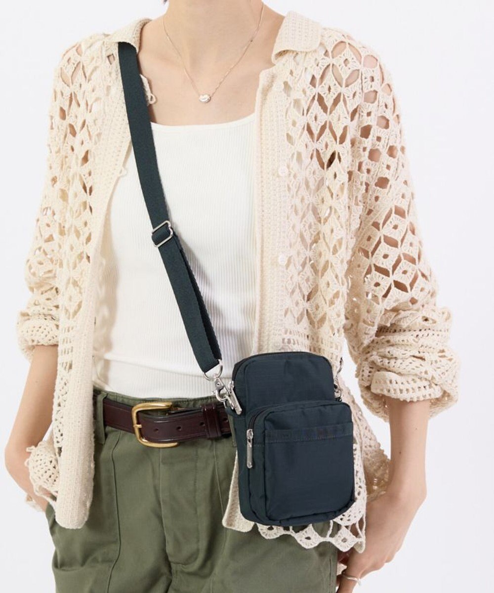LeSportsac MINI PHONE BAG/ミッドナイトグリーン 