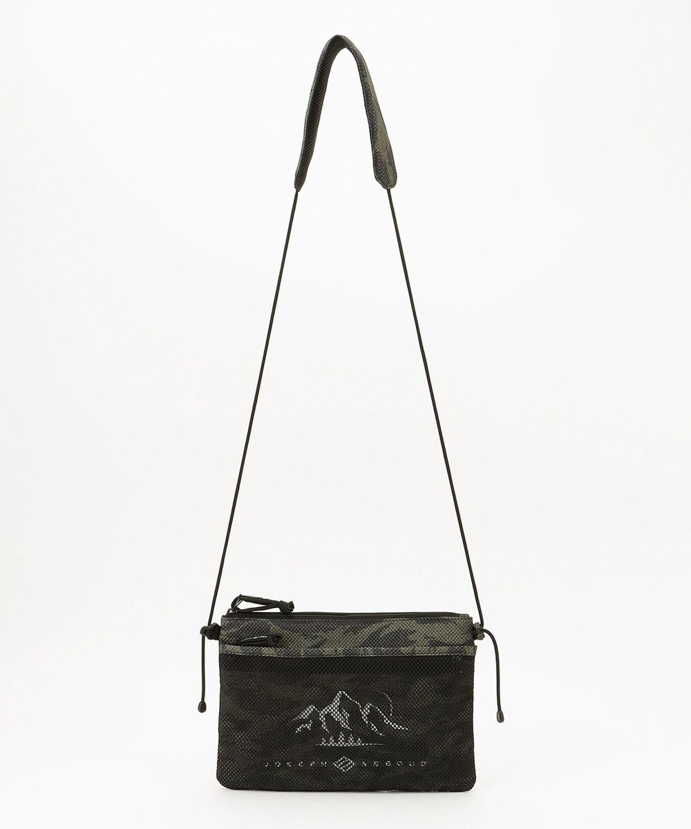 JOSEPH ABBOUD MOUNTAIN 【UNISEX】ECO撥水 3Ｄエンボスストレッチ サコッシュ 