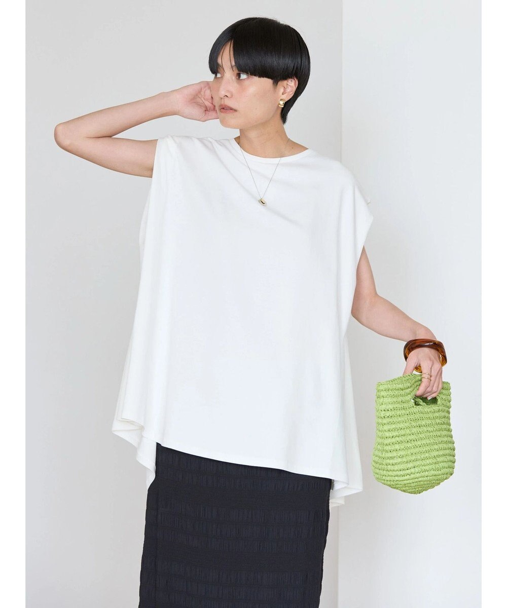 AMERICAN HOLIC 接触冷感フレンチスリーブカットチュニック 