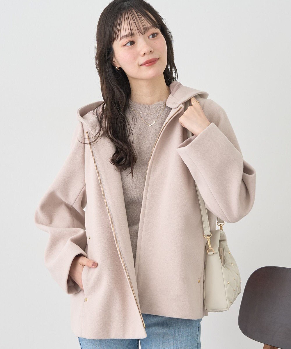 earth music&ecology 【フード取り外し可】2WAYフードコート 