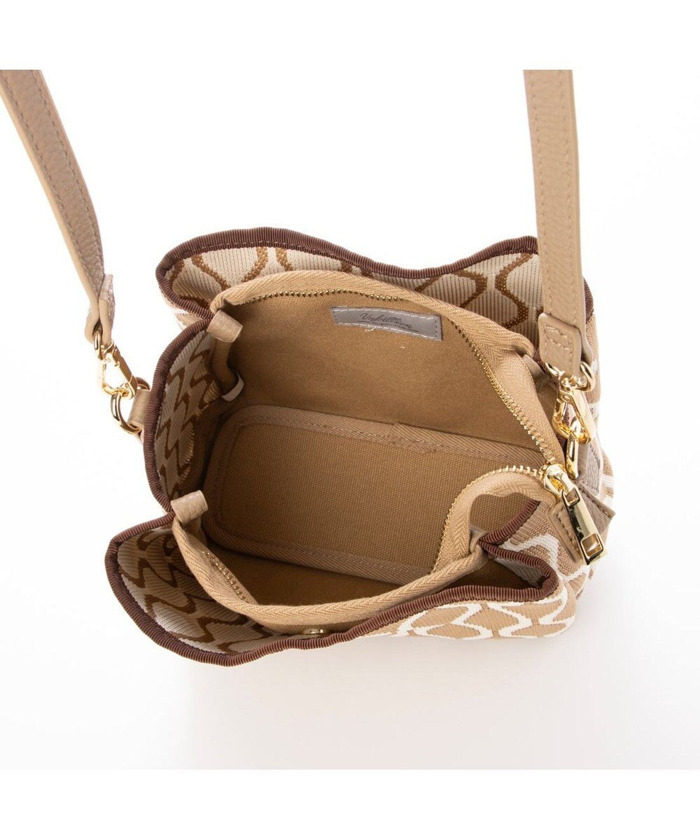 UNBILLION カシュカシュ cachecache / 柄アソートジャガード三つ口ショルダーバッグ 