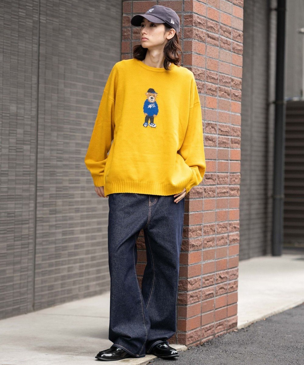 WEGO 【ユニセックス着用ITEM/MLサイズ展開】ジャガードアニマルプルオーバー 