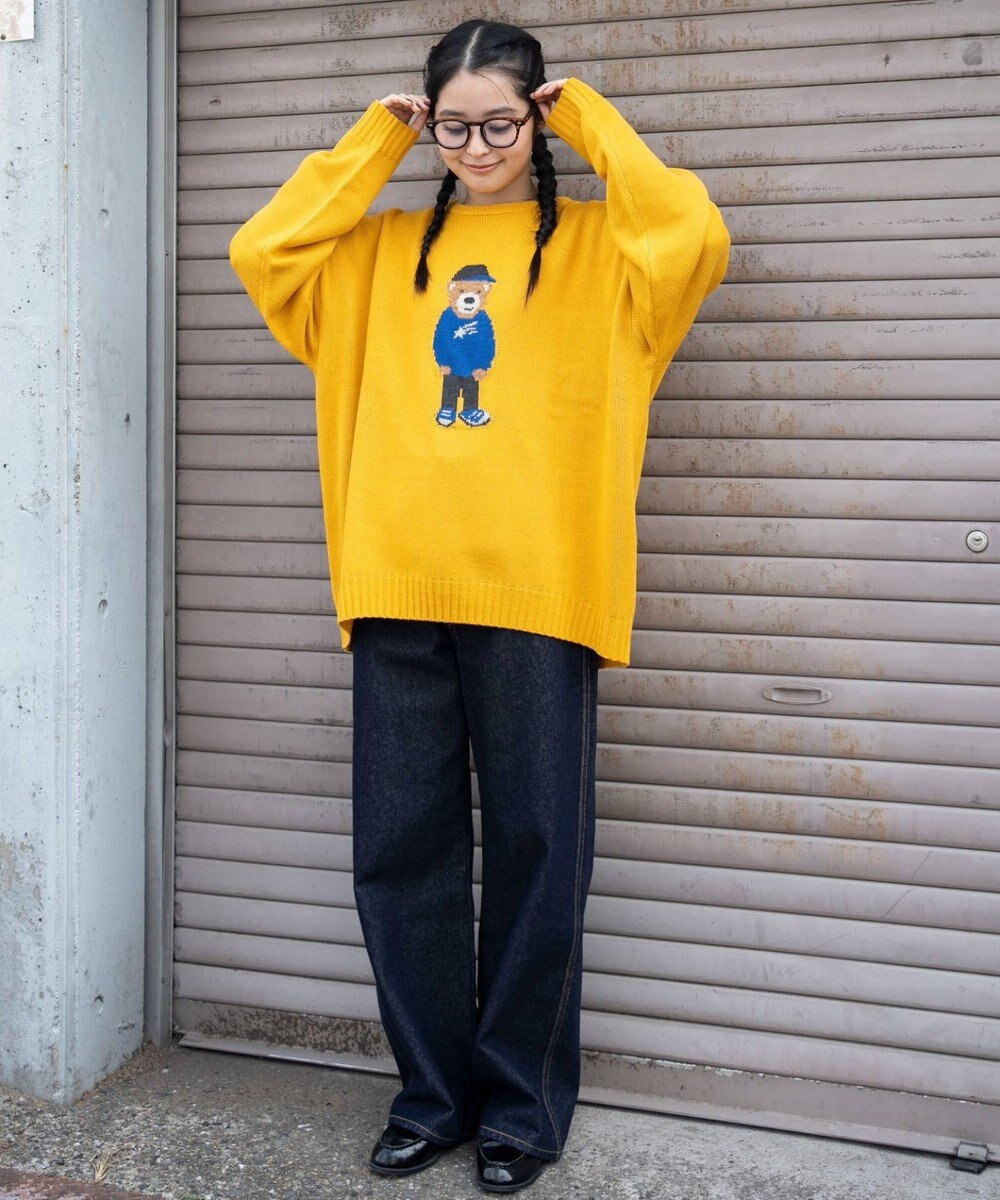 WEGO 【ユニセックス着用ITEM/MLサイズ展開】ジャガードアニマルプルオーバー 