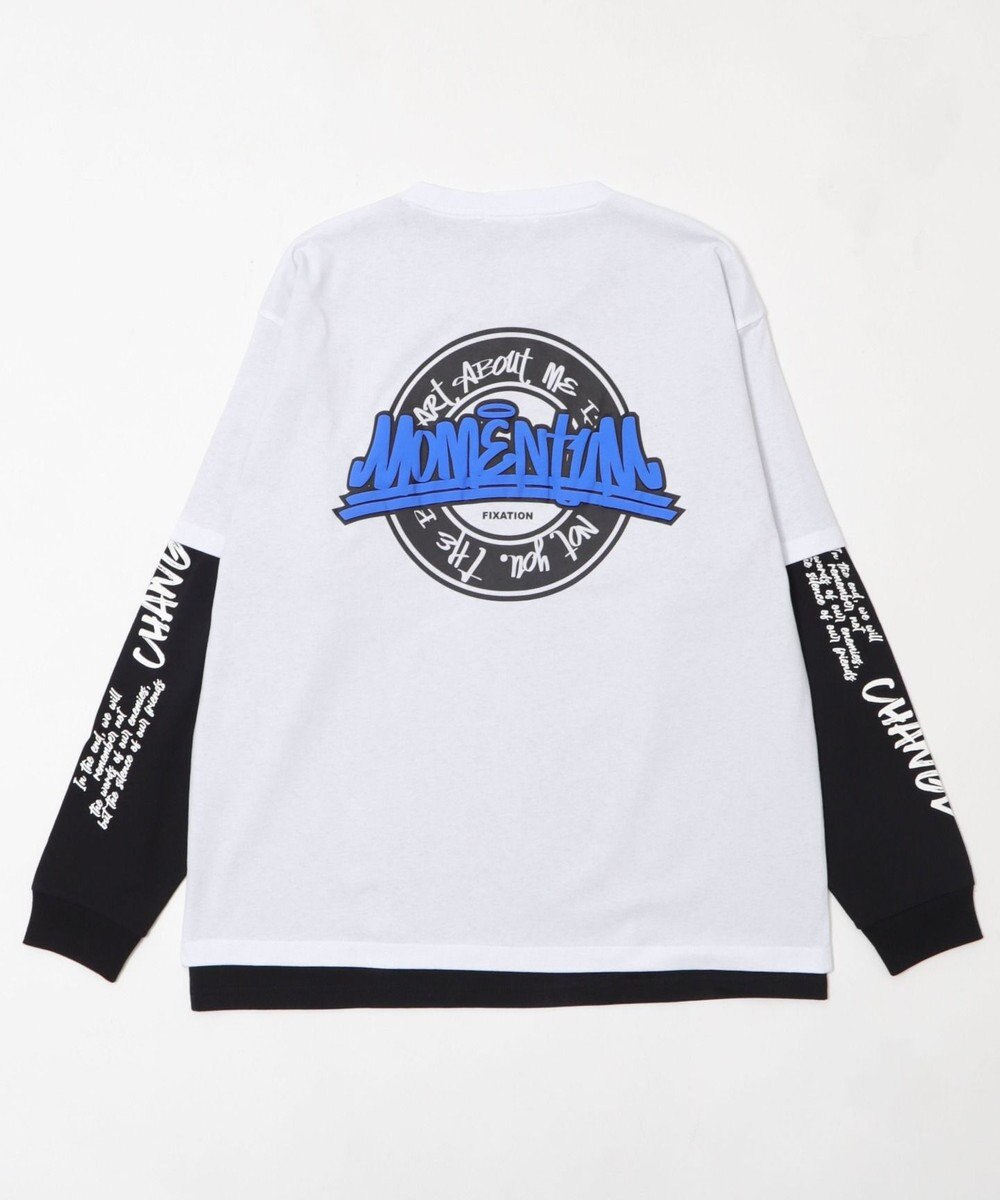 WEGO 【2点セット】アクセ付きアンサンブルグラフィックT（長袖） 