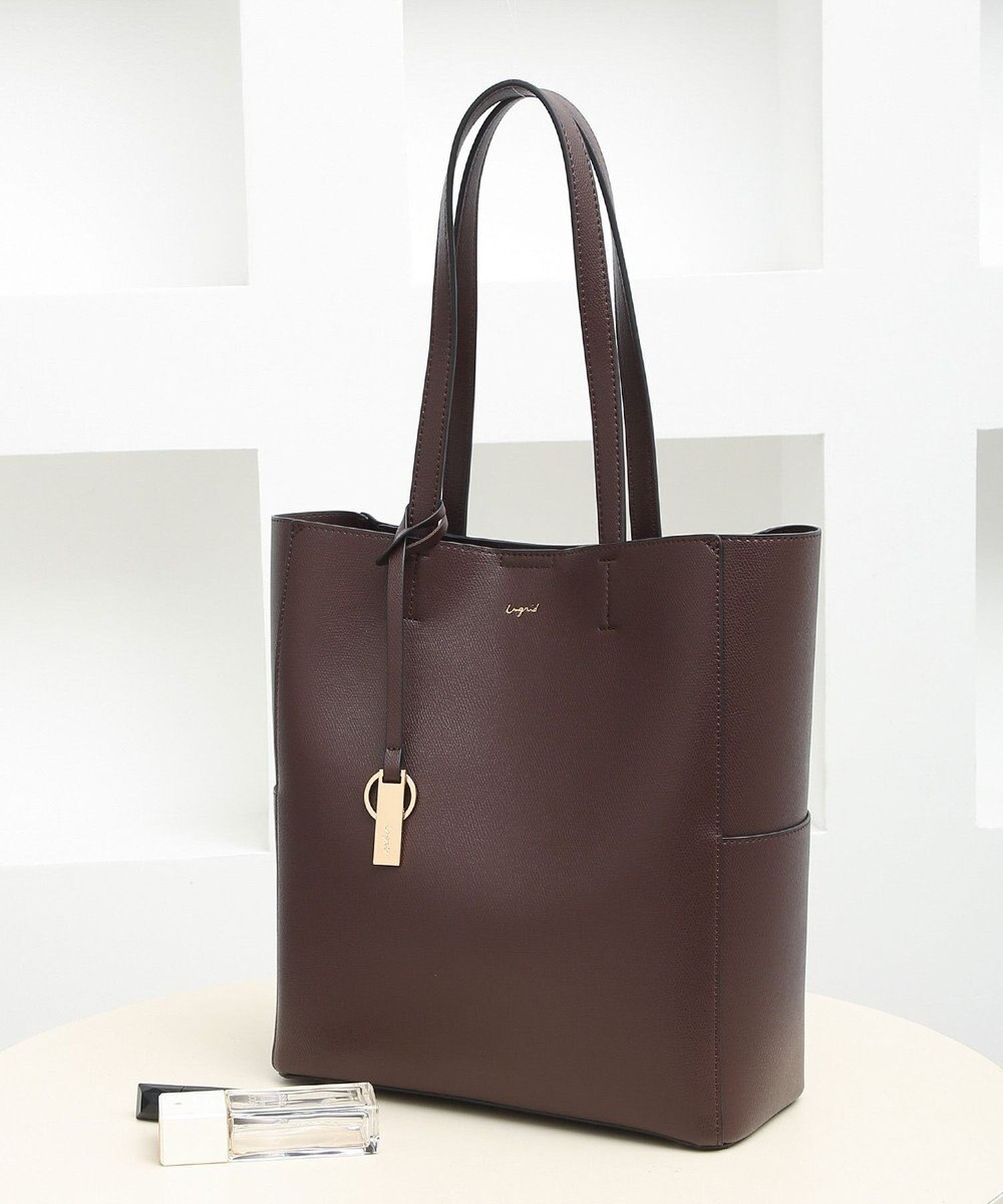 style code 【 A4サイズ収納可能 】【WEB限定商品】キーリングチャーム付き　軽量 ラージトートバッグ 
