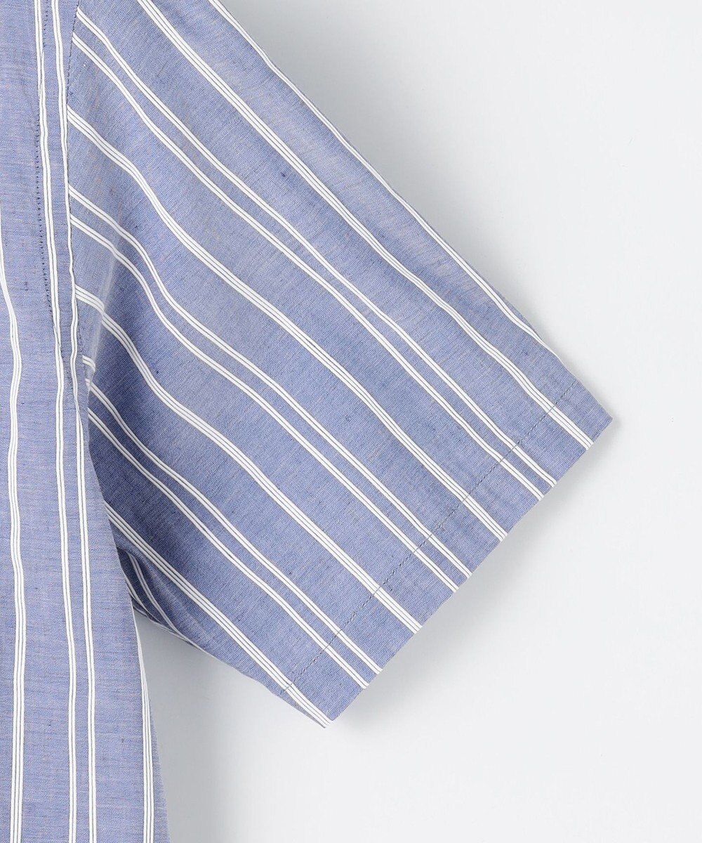 JOSEPH ABBOUD 【キングサイズ・清涼・リネンブレンド】コットンリネン ボイルコード　半袖 シャツ 