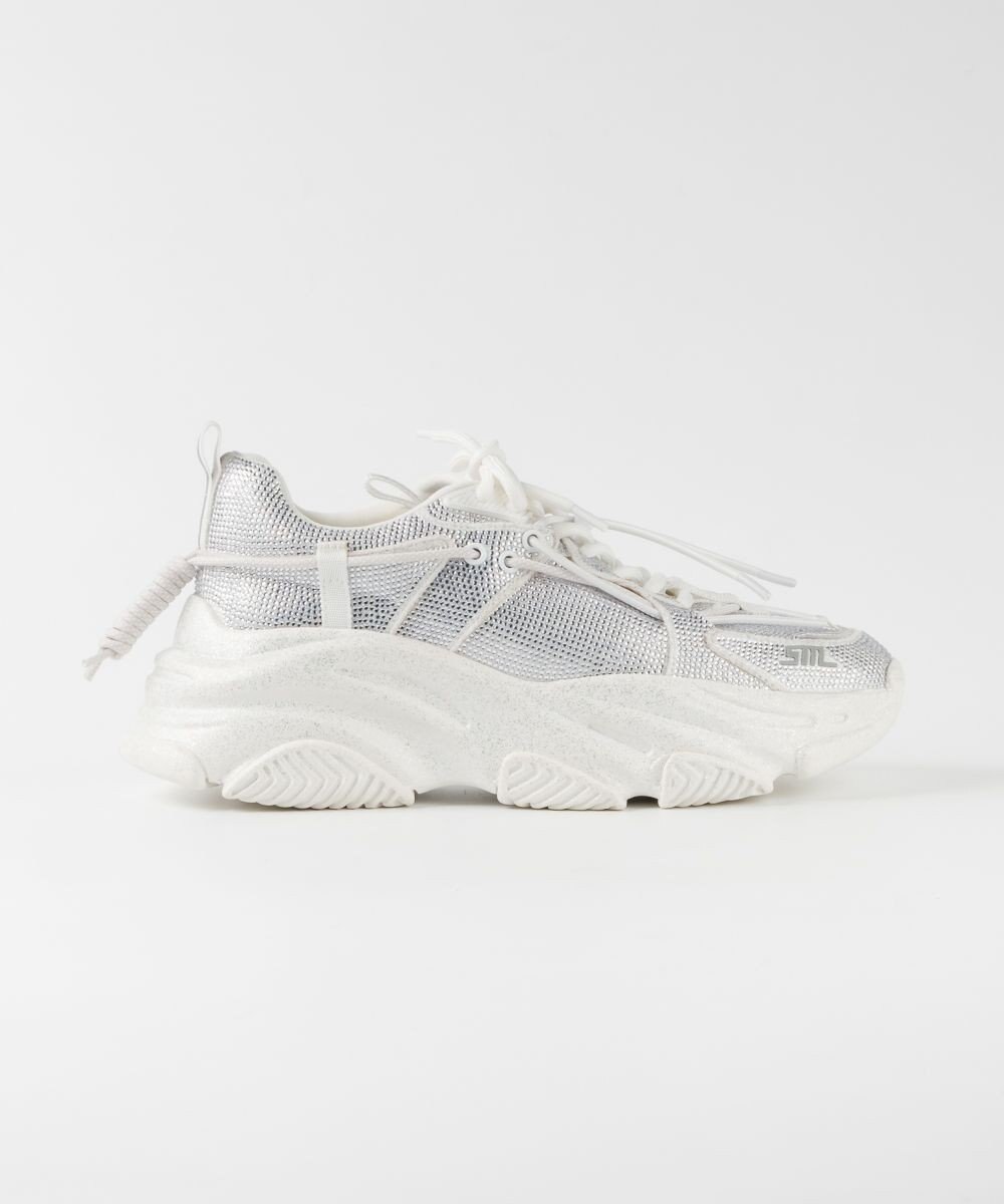 STEVE MADDEN VAULT 2R ボリュームソール ラインストーンスニーカー 