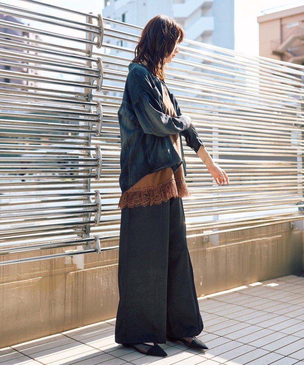 YECCA VECCA シアーデニムシャツ 