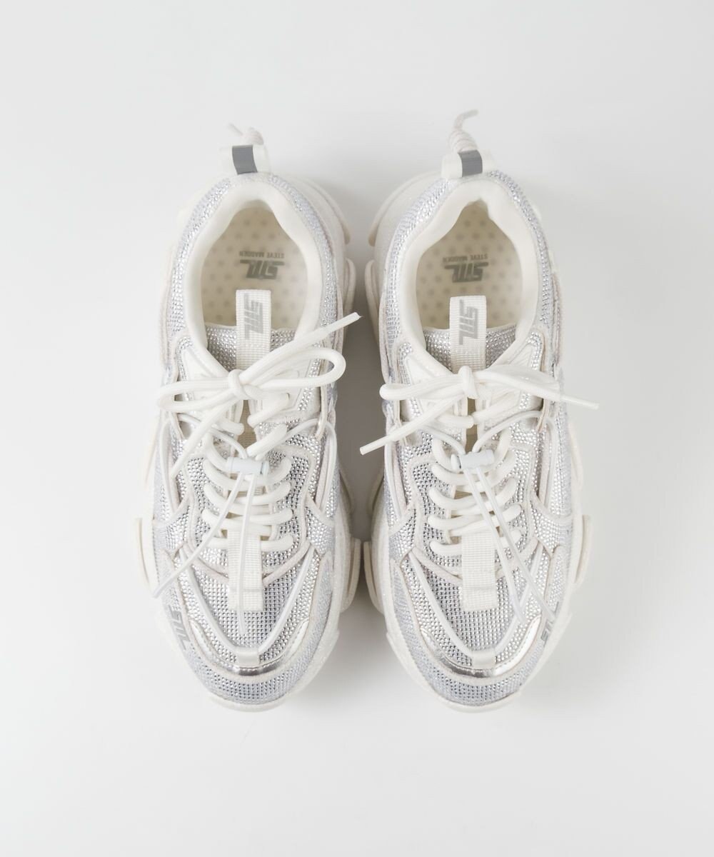 STEVE MADDEN VAULT 2R ボリュームソール ラインストーンスニーカー 