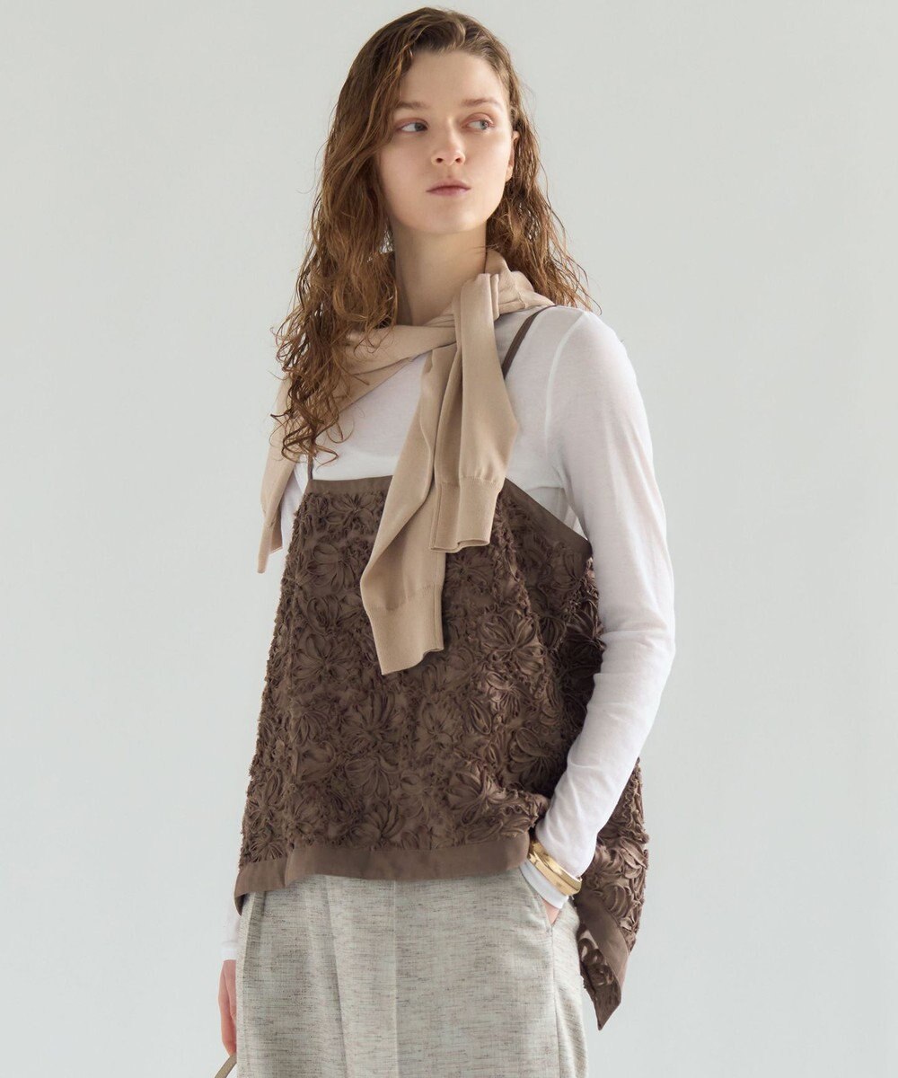 23区 【先行予約】リボンエンブロイダリー キャミソール 