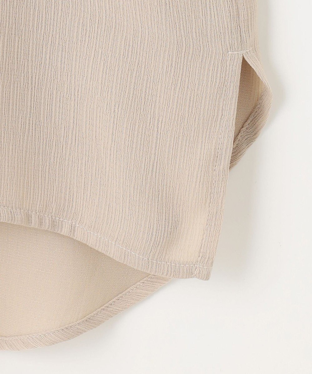 SHARE PARK LADIES 【2WAY】オーバーサイズ楊柳シャツ 