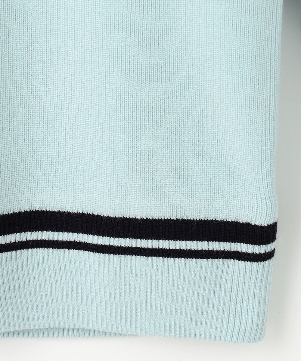 23区GOLF 裏地付きニットで温か【MEN】【蓄熱】ウールブレンド裏付 ニット 