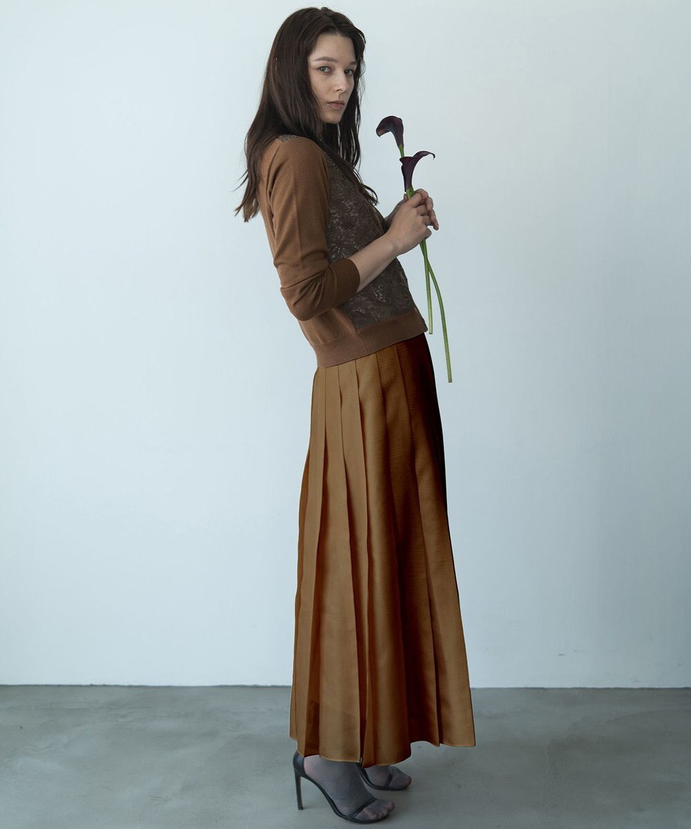 自由区 【カトリエムブーケ】Tricot de dentelle レースカーディガン 