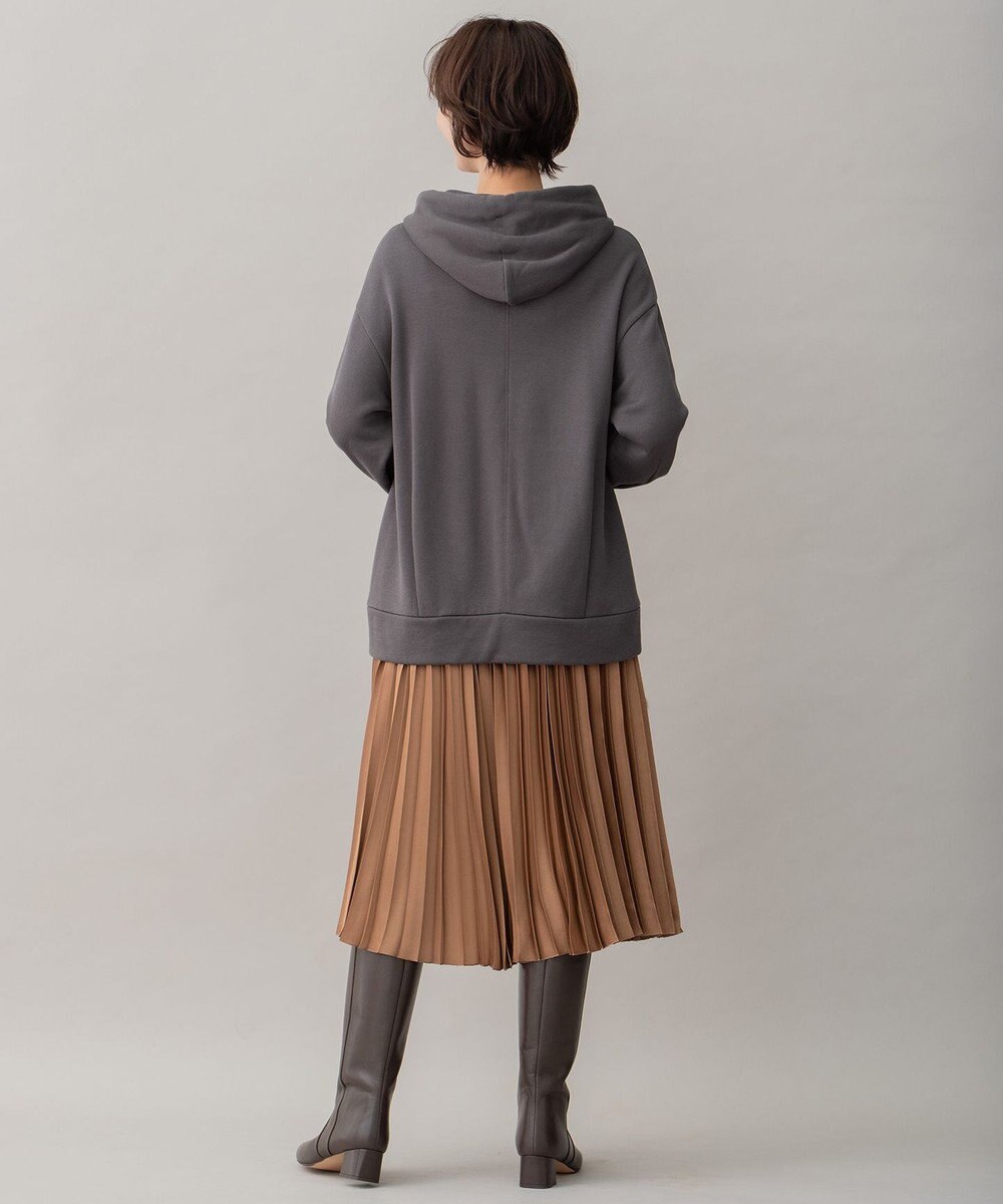 自由区 【洗える】ロイヤルサテン プリーツスカート 