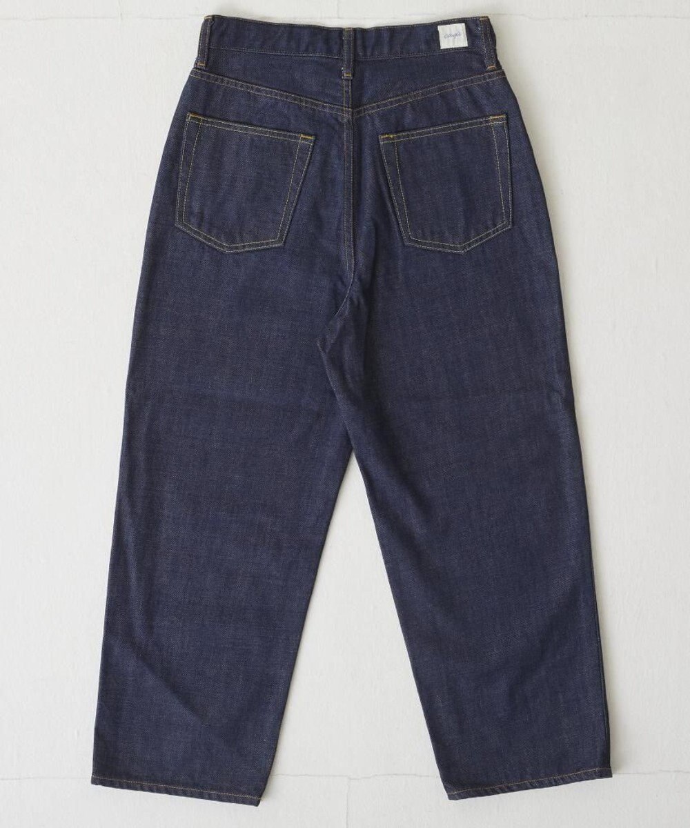 caqu FS ankle boy`s ハイウエストワイドストレートデニム 