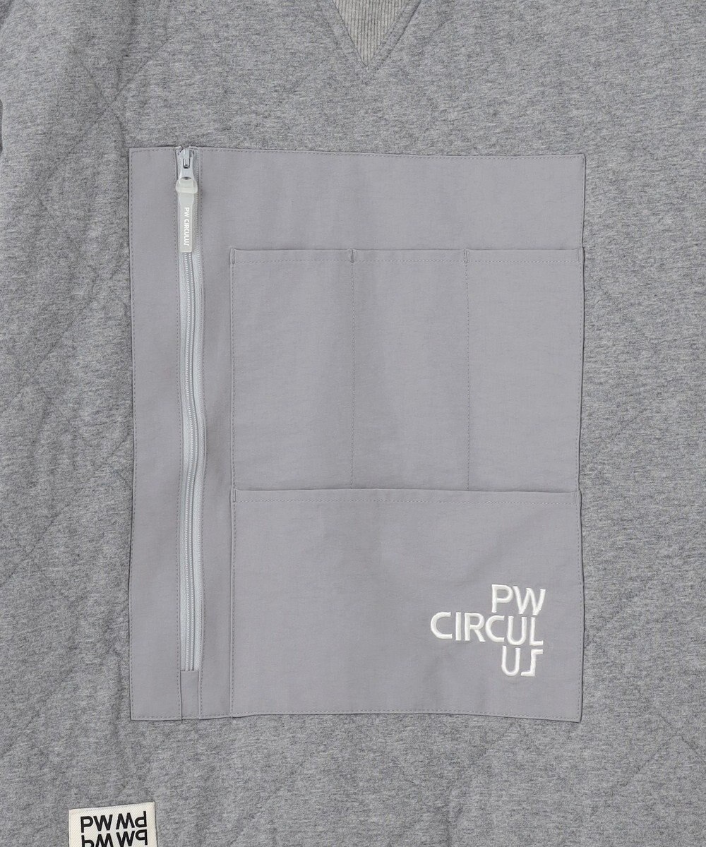 PW CIRCULUS 【裏地付き/防寒】【MEN】キルティングスエットプルオーバー 