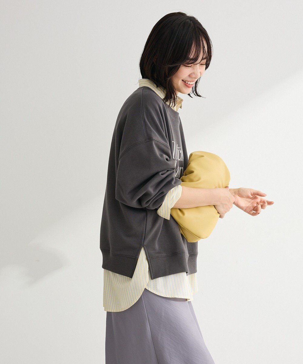 Green Parks オーバーサイズロゴ裏毛プルオーバー 