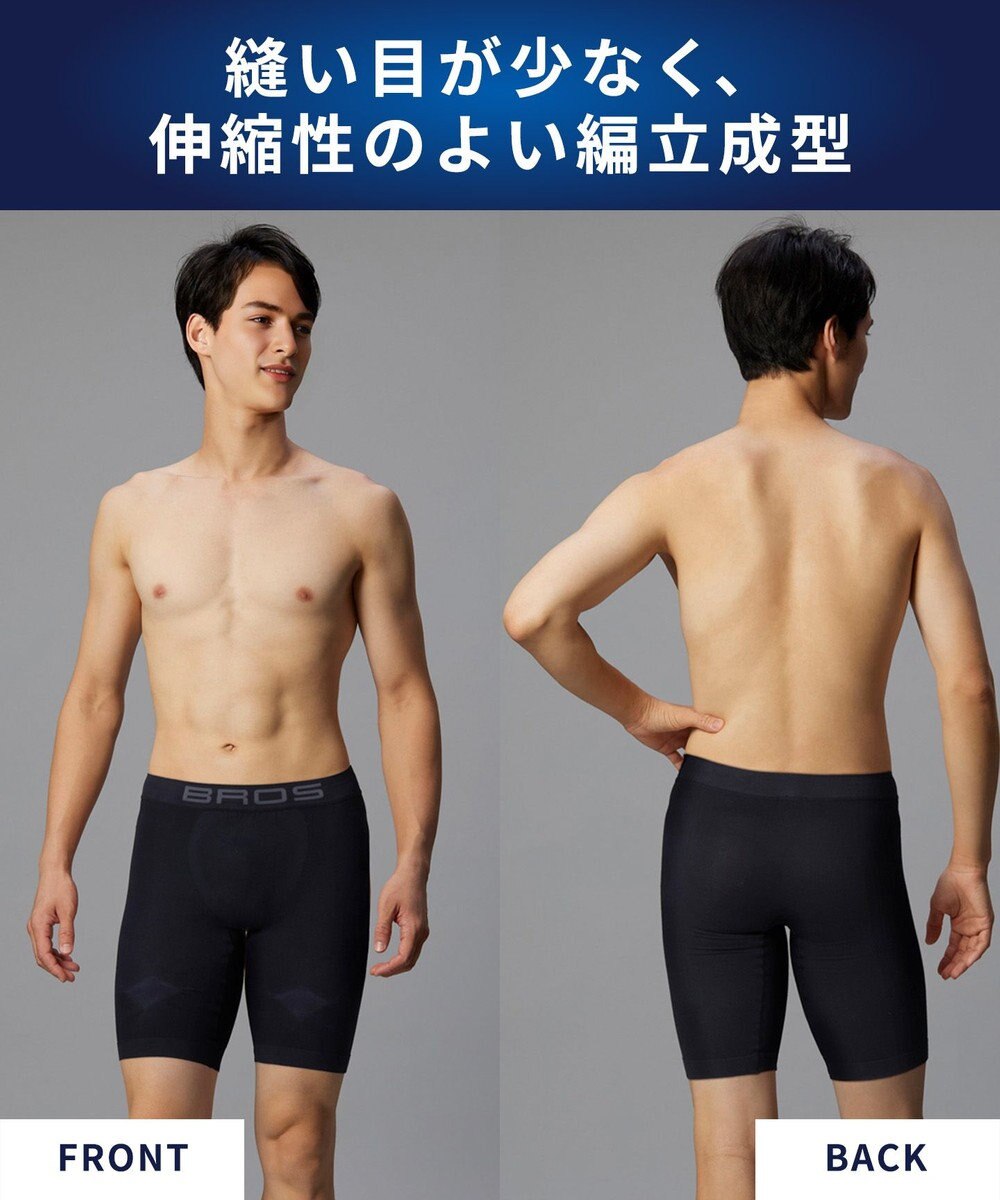 WACOAL MEN スパッツ 【CROSSWALKER】 吸放湿性 吸汗速乾性 前閉じ ロング丈 メンズ インナー GX6008 /ブロス バイ ワコールメン 