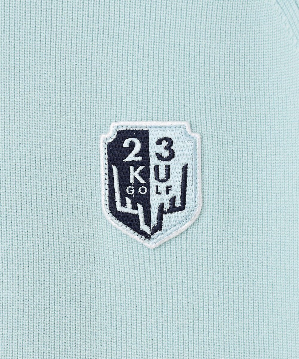 23区GOLF 裏地付きニットで温か【MEN】【蓄熱】ウールブレンド裏付 ニット 