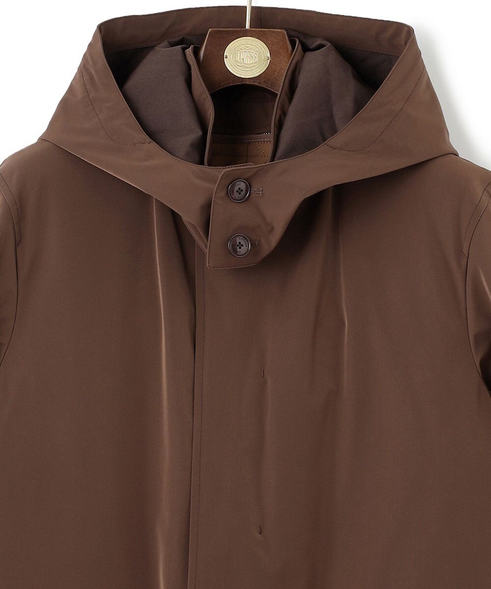 J.PRESS MEN スタンドカラーコート / デタッチャブルフード 