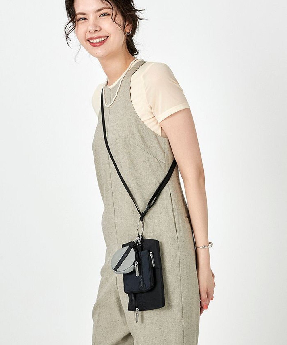 LeSportsac MULTI POUCH WRISTLET/ブラック/ドーブ/ディープシーブルー CB 