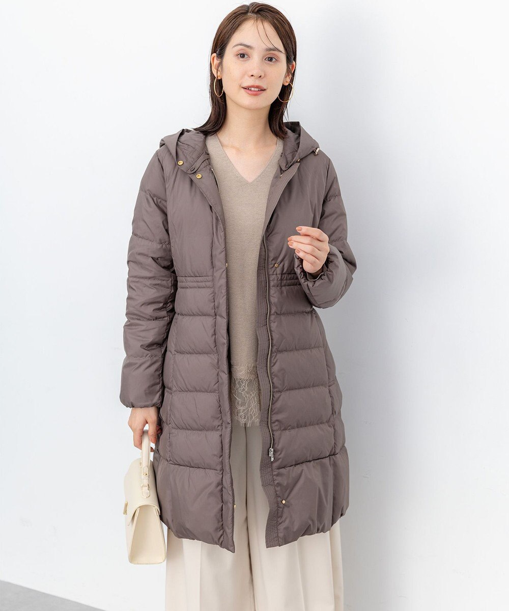 組曲 ライトタフタロング ダウン 