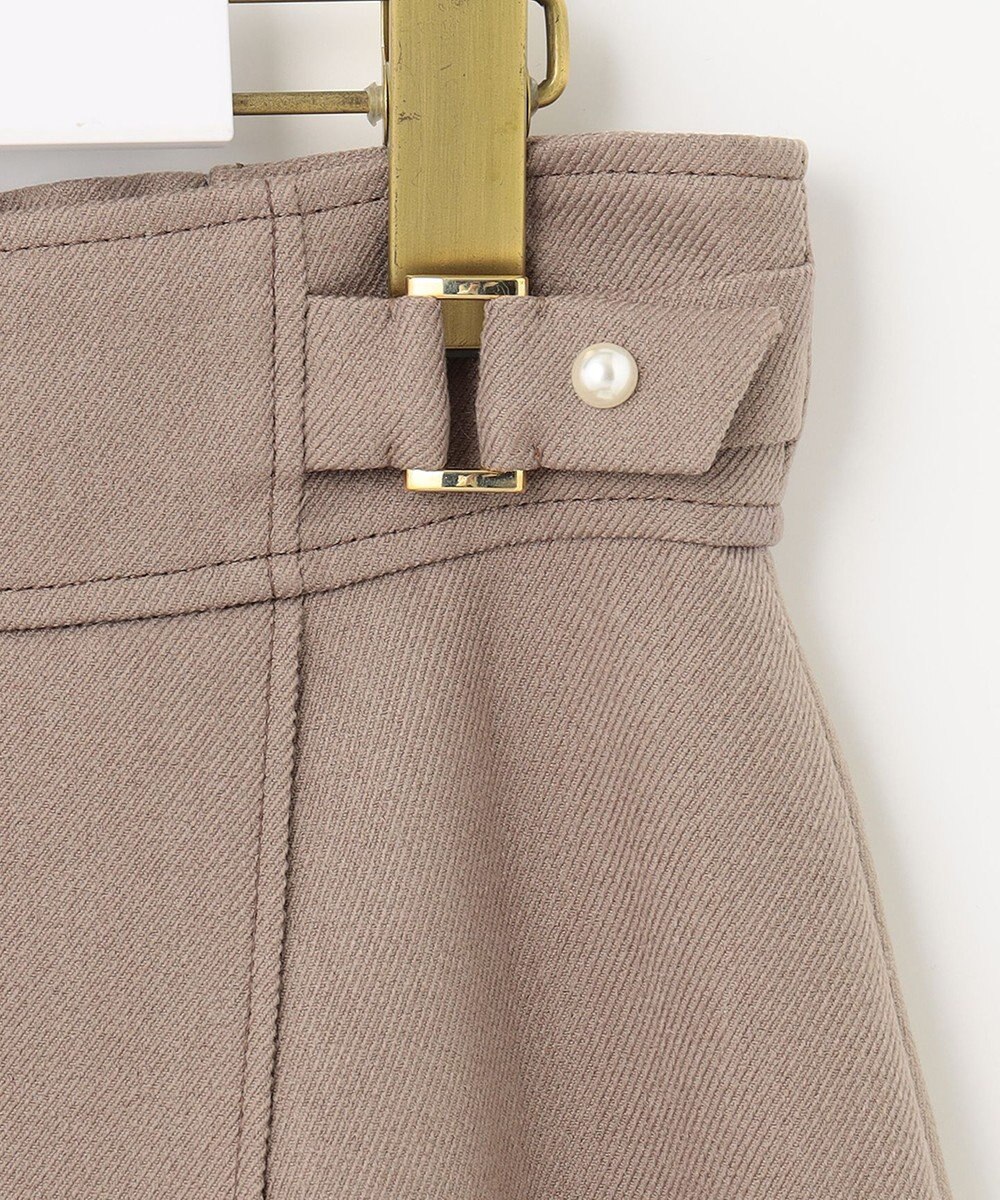 ANY SIS 【洗える】パール調ポイントツイル スカート 