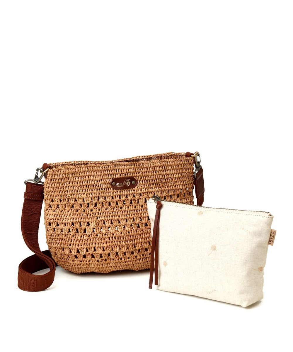 IBIZA ラフィア　ショルダーバッグ 