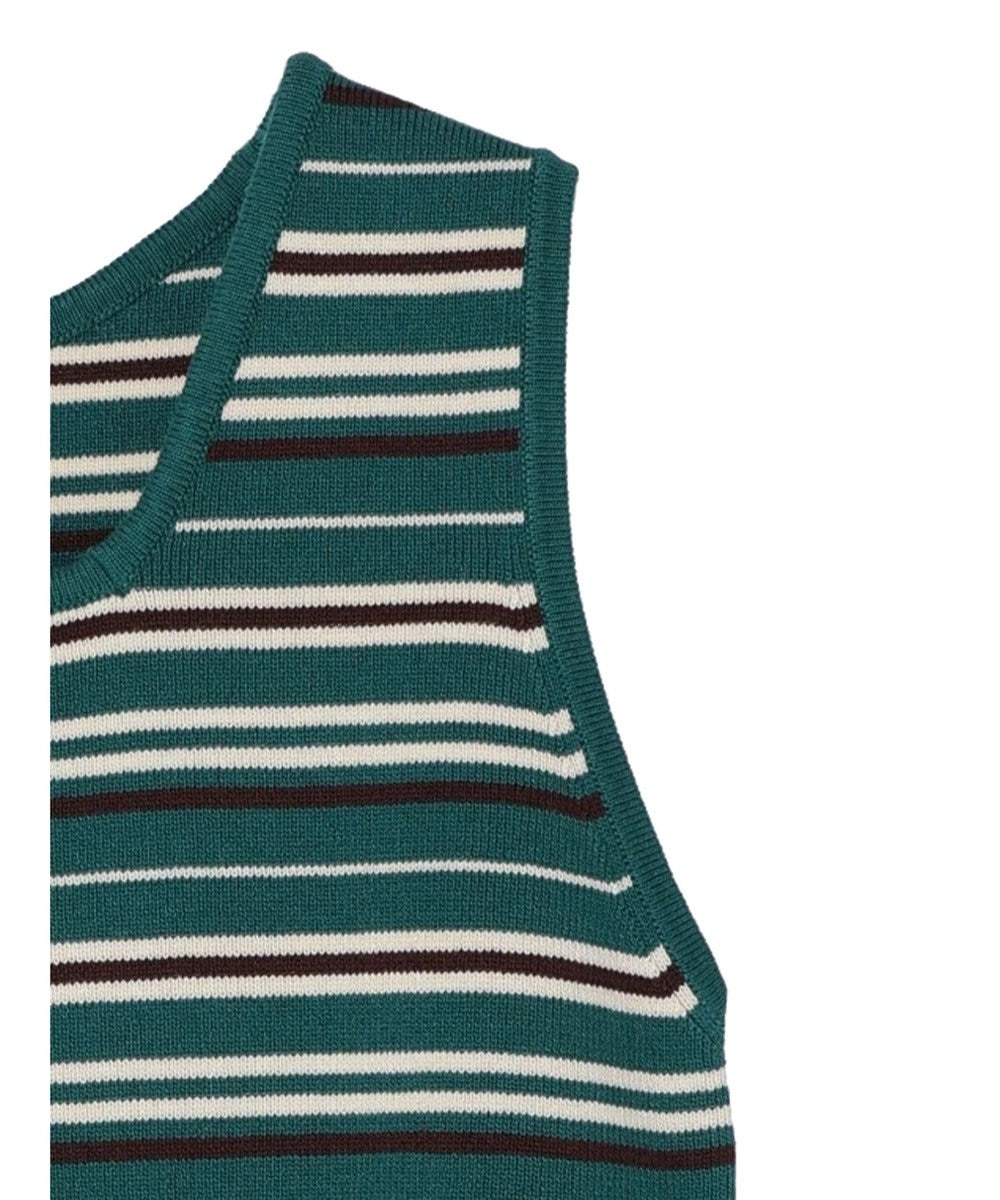 Green Parks スクエアネックニットタンクトップ 