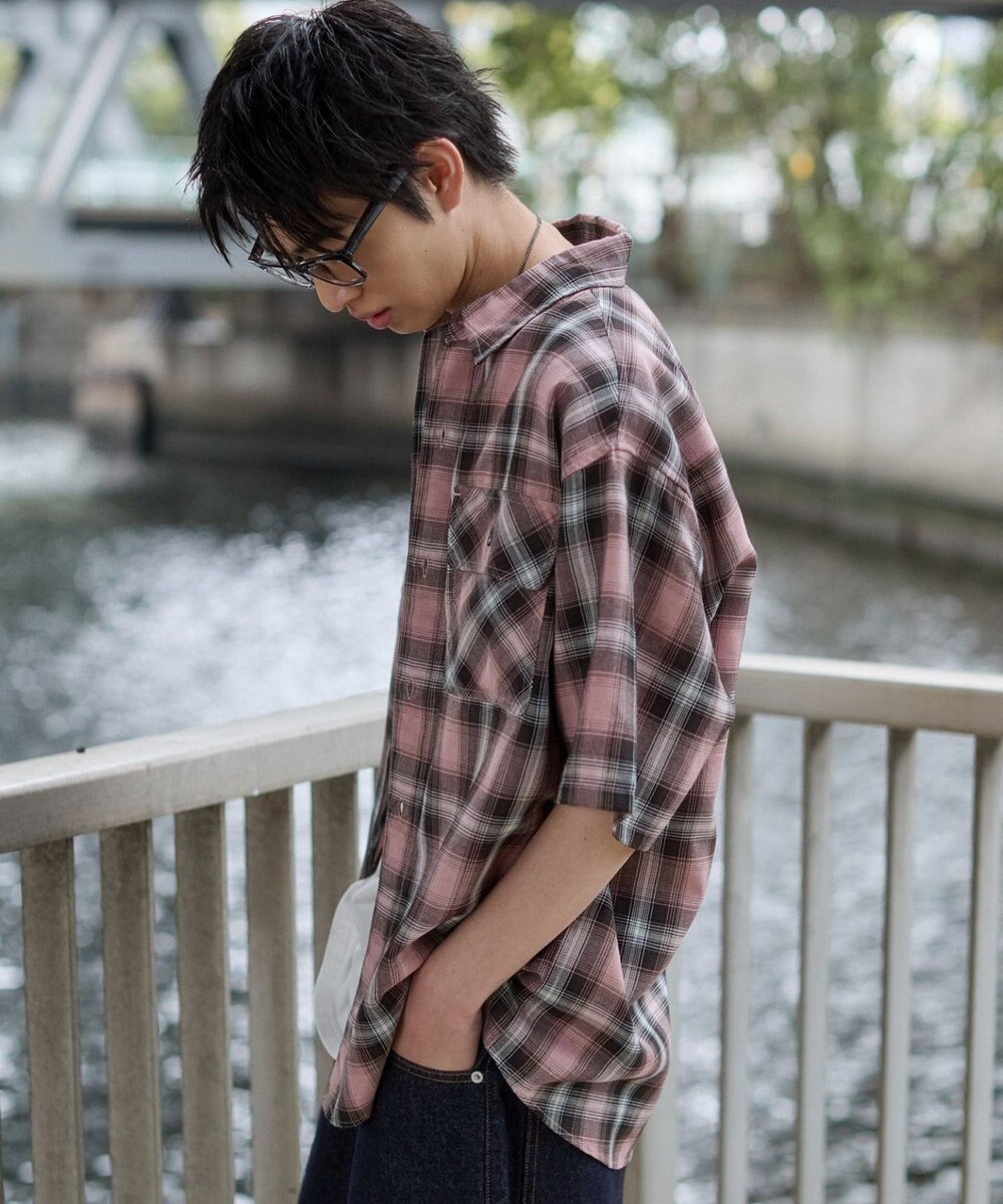 WEGO オンブレチェックシャツ（SS） 