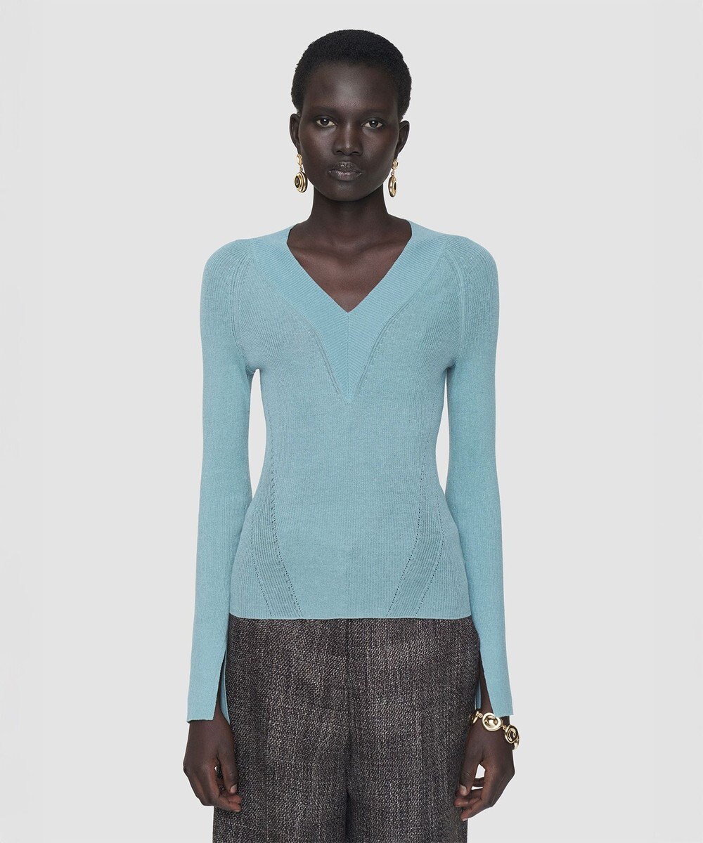 JOSEPH シアークレープ　ロングスリーブニット 