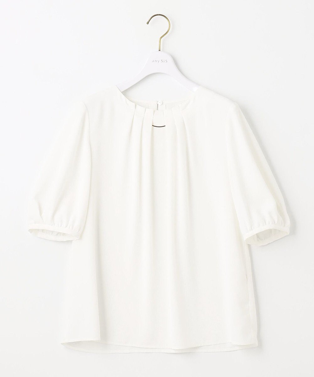 ANY SIS 【洗える】フロントタック ブラウス 